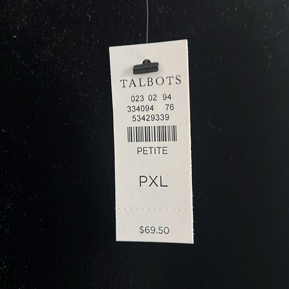 Talbots Velvet Bell Sleeve Top - Picture 2 of 5